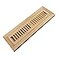 Homewell Oak Floor Register Flush Mount 2x12 Inch with Damper Unfinished