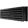 Repa Market 18 x 4 Inch Black Plastic Door Grille Garage Door Vent Vent Cover for Interior Doors Rectangular Air Vent Cover Guard Universal Furniture Ventilation 177 x 360 Inch