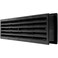 Repa Market 18 x 4 Inch Black Plastic Door Grille Garage Door Vent Vent Cover for Interior Doors Rectangular Air Vent Cover Guard Universal Furniture Ventilation 177 x 360 Inch