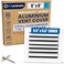 ACLAMINAIRE 8x8 Aluminum HVAC Vent Cover Register Wall Ceiling 1Way Air Flow Quiet Damper MultiShutter Adjustable Curved Blade Plastic Seal Tight Fit