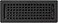 Decor Grates LTH412BLK Lattice Floor Register 4x12 Inches Black