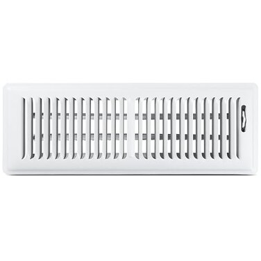 Shoemaker Manufacturing Shoemaker 4x14 Floor Register Soft White Heavy Duty Metal Floor Vent Cover for Home Floors Premium Forced Air Vent Covers