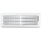 Shoemaker Manufacturing Shoemaker 4x14 Floor Register Soft White Heavy Duty Metal Floor Vent Cover for Home Floors Premium Forced Air Vent Covers