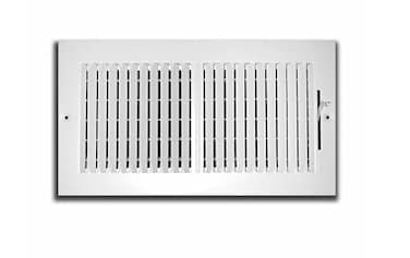Hartford Ventilation Two Way Wall Vent Cover for 10 x 4 Duct Opening Item Dim 11 34 x 5 34 Adjustable Flow and Direction Control for Sidewall or Ceiling Efficient Screws Included