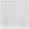ECOPRO VENT 10 x 10 Inch Opening Square Ventilation Grille White Metal Air Vent Cover with Mesh Screen Guard InsideOutside use Louver Grille 116 x 116 Inch Outer Size Soffit Vent