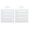 PATIKIL 6x6 Aluminum Gable Vent 2 Pack Exterior Wall Outlet Vent Cover HVAC Air Grille Louvered Screen Mesh for Kitchen Bathroom Ventilation