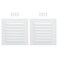 PATIKIL 6x6 Aluminum Gable Vent 2 Pack Exterior Wall Outlet Vent Cover HVAC Air Grille Louvered Screen Mesh for Kitchen Bathroom Ventilation