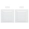 PATIKIL 6x6 Aluminum Gable Vent 2 Pack Exterior Wall Outlet Vent Cover HVAC Air Grille Louvered Screen Mesh for Kitchen Bathroom Ventilation