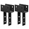 eoere 2 PCS 4x6 Column Caps Tie Brackets 8 Gauge Post to Beam Connector for Deck Pergola
