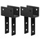 eoere 2 PCS 4x6 Column Caps Tie Brackets 8 Gauge Post to Beam Connector for Deck Pergola