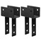 eoere 2 PCS 4x6 Column Caps Tie Brackets 8 Gauge Post to Beam Connector for Deck Pergola