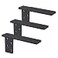 Hardow Free Hanging Side Wall Floating Shelf Bracket 3 Pack 12 Inch Heavy Duty Countertop Support Bracket for Breakfast Bars Cabinet Granite Countertops with No Knee Wall or Pony Wall