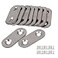 RDEXP 10pcs Stainless Steel Flat Corner Brace Brackets Mending Plates Repair Fixing Joining