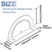 DGZ Store 1 Set 4040 European Standard Series 180 Degree Cross Joint Plate Screws and NutsSemiCircular Angle Adjustment PlateIndustrial Aluminum Profile Accessories
