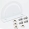 DGZ Store 1 Set 4040 European Standard Series 180 Degree Cross Joint Plate Screws and NutsSemiCircular Angle Adjustment PlateIndustrial Aluminum Profile Accessories