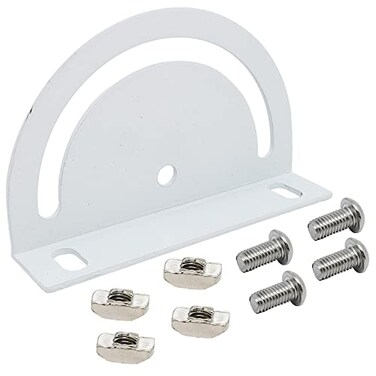 DGZ Store 1 Set 4040 European Standard Series 180 Degree Cross Joint Plate Screws and NutsSemiCircular Angle Adjustment PlateIndustrial Aluminum Profile Accessories