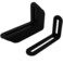 Jouray 10 Pcs Black 4 Inches Adjustable Metal L Shape Angle Bracket Corner Brace with SlottedJoint Right Angle Corner Brace Brackets for Fixing Wood FurnitureThickness 3mmMax Load 30LB