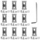IXGNIJ 10Sets 2020 Corner Bracket Connectors for 2020 Series 6mm Slot Aluminum Extrusion Profile AccessoriesSilver