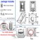 IXGNIJ 10Sets 2020 Corner Bracket Connectors for 2020 Series 6mm Slot Aluminum Extrusion Profile AccessoriesSilver