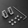 IXGNIJ 10Sets 2020 Corner Bracket Connectors for 2020 Series 6mm Slot Aluminum Extrusion Profile AccessoriesSilver
