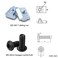QIJINTRID 12Sets 2020 Series Aluminum Extrusion Black Connectors12 pcs 2020 Aluminum Profile Corner Bracketswith 24 pcs Sliding T Nuts and Screws for 2020 Extrusion Extrusion Profile Accessories