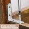 YIVCKOM 18Pack L Shape Corner Brackets Stainless Steel Metal Angle Braces for Wood Furniture Heavy Duty Black 2 inch Shelf Bracket with Long Screws for Household Project L Shape Silver