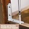 YIVCKOM 18Pack L Shape Corner Brackets Stainless Steel Metal Angle Braces for Wood Furniture Heavy Duty Black 2 inch Shelf Bracket with Long Screws for Household Project L Shape Silver