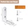 YIVCKOM 18Pack L Shape Corner Brackets Stainless Steel Metal Angle Braces for Wood Furniture Heavy Duty Black 2 inch Shelf Bracket with Long Screws for Household Project L Shape Silver
