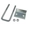 A.A 2 Pack Strut to Beam Clamp with Square UBolt and Nuts 2716 314 Channel 2