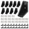 orgry 2040 Aluminum Profile Connector Set10pcs Corner Bracket 40pcs 20 Series M4 T Nuts 40pcs M4x10mm Hexagon Socket Bolt with WrenchBlack