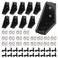 orgry 2040 Aluminum Profile Connector Set10pcs Corner Bracket 40pcs 20 Series M4 T Nuts 40pcs M4x10mm Hexagon Socket Bolt with WrenchBlack