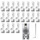 IXGNIJ 20Set 3030 Corner Bracket LShape Interior Inside Connector for 3030 Aluminum Extrusion AccessoriesSilver20 LES