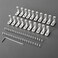 IXGNIJ 20Set 3030 Corner Bracket LShape Interior Inside Connector for 3030 Aluminum Extrusion AccessoriesSilver20 LES