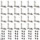 QIJINTRID 24 Sets 2020 Series Aluminum Extrusion LShape Inside Corner Connectors24pcs 2020 Extruded L Bracket with Screws and Wrench for Aluminum Extrusion Profile Slot 6mm