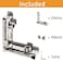 QIJINTRID 24 Sets 2020 Series Aluminum Extrusion LShape Inside Corner Connectors24pcs 2020 Extruded L Bracket with Screws and Wrench for Aluminum Extrusion Profile Slot 6mm
