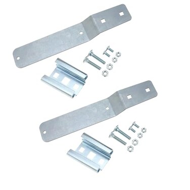 Deridi 2Pack Slow Moving Vehicle Triangle Sign Mounting Kit for Golf Cart Includes 1 Tractor Bracket 1 Street Sign Bracket 4 Bolts and 4 Nuts