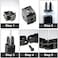 NVAXQF 2Sets Black Living Hinge with ScrewsZinc Alloy Flexible Pivot Joint Connectorfor 2020 Series Aluminum Extrusion Profile Black