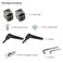 NVAXQF 2Sets Black Living Hinge with ScrewsZinc Alloy Flexible Pivot Joint Connectorfor 2020 Series Aluminum Extrusion Profile Black