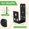 Catcan 2x4 Door Barricade Brackets Heavy Duty Door Barricade Security Bar U Bracket for Home Garage Barn Shed Garage Gate Security 2