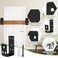 Catcan 2x4 Door Barricade Brackets Heavy Duty Door Barricade Security Bar U Bracket for Home Garage Barn Shed Garage Gate Security 2