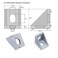 NVAXQF 32Pcs Corner Bracket 2017 2020 Aluminum Extrusion Profile Angle Corner Brackets for 6MM TSlot CNC DIY 3D Printer and Industrial Bracket Making