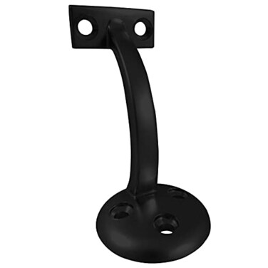 Richelieu 378 Heavy duty handrail bracket 3 hole flat black support de rampe robuste mat noir 378po