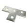 Anmas Home 4 Pack 4 Hole T Shaped Connector Flat Plate Fitting Bracket Fit for 1316 and 158 Rail Crossmember Mounted Taller Strut Channel Solar Panel Mounting