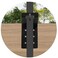 ICokin 4 Pack TPost Bracket 3 T Post Mount Bracket For Signs Or Fences