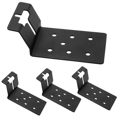 ICokin 4 Pack TPost Bracket 3 T Post Mount Bracket For Signs Or Fences