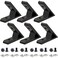 NVAXQF 45 Degree 2020 Corner Angle Bracket Connection Joint for 2020 Series Aluminum Extrusion Profile6pcs Black Corner Brackets with Screws and Nuts 45 Degree Bracket with Screws