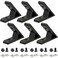 NVAXQF 45 Degree 2020 Corner Angle Bracket Connection Joint for 2020 Series Aluminum Extrusion Profile6pcs Black Corner Brackets with Screws and Nuts 45 Degree Bracket with Screws