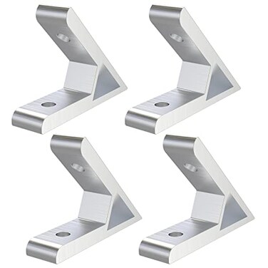 NVAXQF 4Pcs 45 Degree135 Degree 2020 Corner Angle Bracket Connection Joint for 2020 Series Aluminum Extrusion Profile 45 Degree