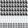 Zhengmy 50 Sets 2020 Series Aluminum Profile Connector Set Includes 50 Corner Brackets 100 M5 T Nuts and 100 M5x8 mm Hex Screw Bolts for 6 mm Slot Aluminum Extrusion Accessories Black Silver
