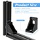 Zhengmy 50 Sets 2020 Series Aluminum Profile Connector Set Includes 50 Corner Brackets 100 M5 T Nuts and 100 M5x8 mm Hex Screw Bolts for 6 mm Slot Aluminum Extrusion Accessories Black Silver